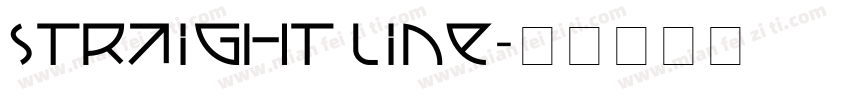 straight line字体转换